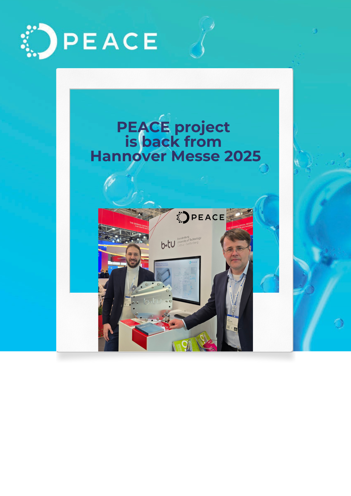 PEACE is back from Hannover Messe 2025